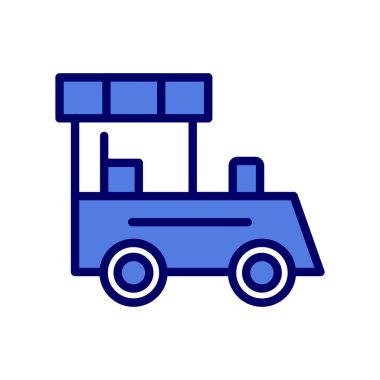 Tren. Web simgesi vektör illüstrasyonu