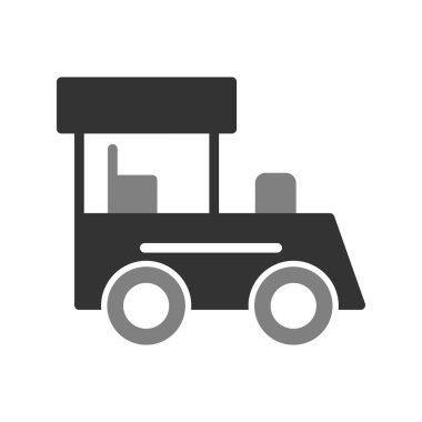 Tren. Web simgesi vektör illüstrasyonu