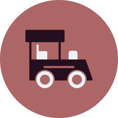 Tren. Web simgesi vektör illüstrasyonu