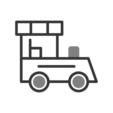 Tren. Web simgesi vektör illüstrasyonu