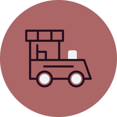 Tren. Web simgesi vektör illüstrasyonu