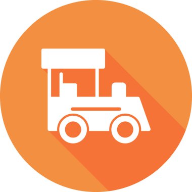 Tren. Web simgesi vektör illüstrasyonu