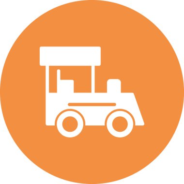 Tren. Web simgesi vektör illüstrasyonu