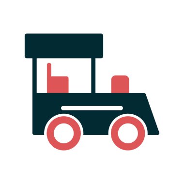 Tren. Web simgesi vektör illüstrasyonu