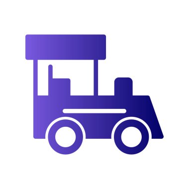 Tren. Web simgesi vektör illüstrasyonu