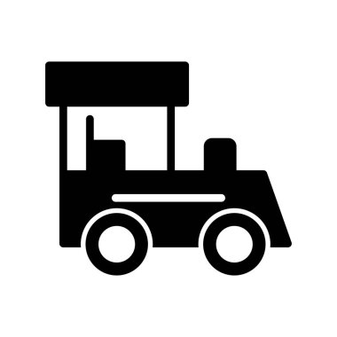 Tren. Web simgesi vektör illüstrasyonu