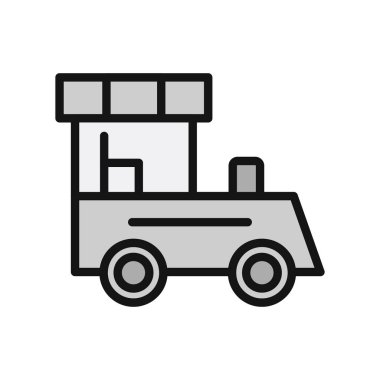 Tren. Web simgesi vektör illüstrasyonu