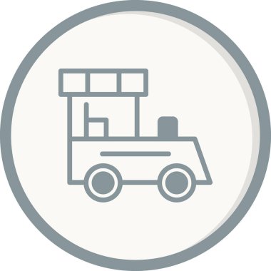 Tren. Web simgesi vektör illüstrasyonu