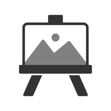 easel simgesinin vektör illüstrasyonu