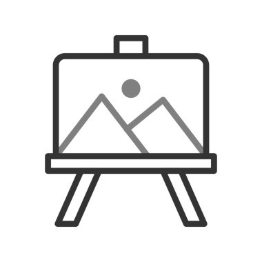 easel simgesinin vektör illüstrasyonu
