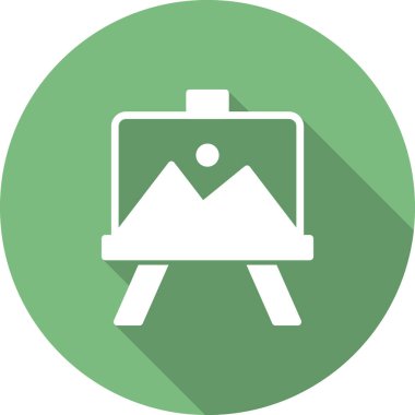 easel simgesinin vektör illüstrasyonu