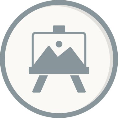 easel simgesinin vektör illüstrasyonu