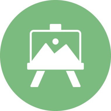 easel simgesinin vektör illüstrasyonu