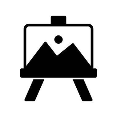 easel simgesinin vektör illüstrasyonu