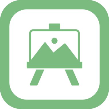 easel simgesinin vektör illüstrasyonu