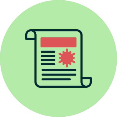 Covid Raporu 'nun vektör illüstrasyonu, korona 