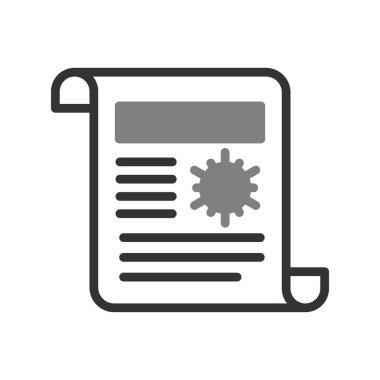 Covid Raporu 'nun vektör illüstrasyonu, korona 