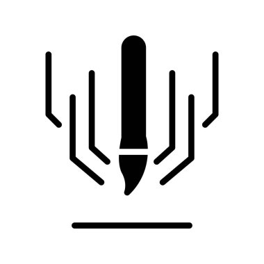 Modern sanat simgesinin vektör illüstrasyonu