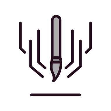 Modern sanat simgesinin vektör illüstrasyonu