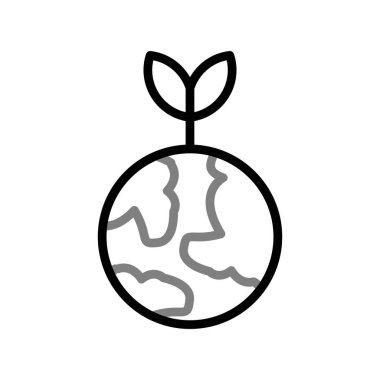 Ağ simgesi, vektör küresi, Ekoloji bitkisi 