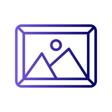 Resim modern simgesinin vektör illüstrasyonu