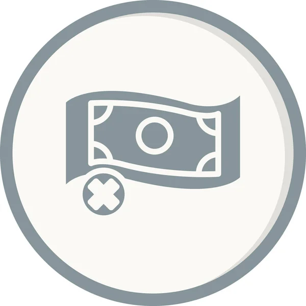 Vecteur Couleur Plate Icône Argent — Image vectorielle