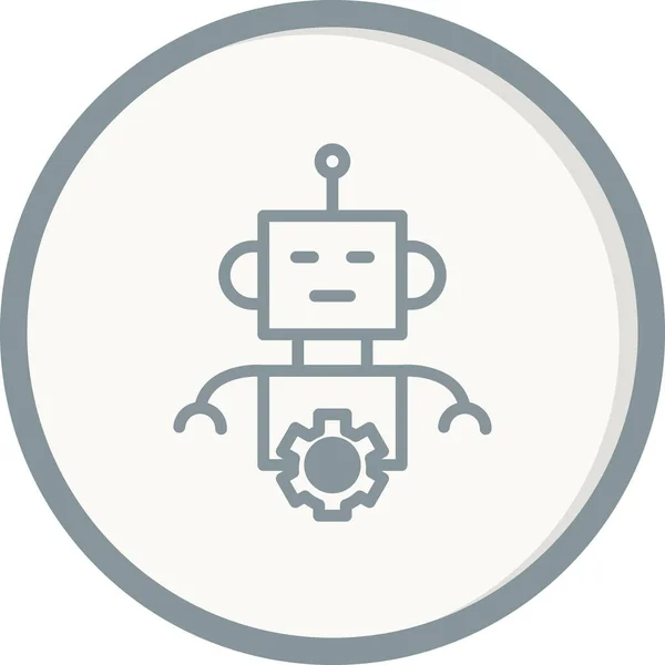 Εικονίδιο Διάνυσμα Ρομπότ Εννοιολογική Απεικόνιση — Διανυσματικό Αρχείο