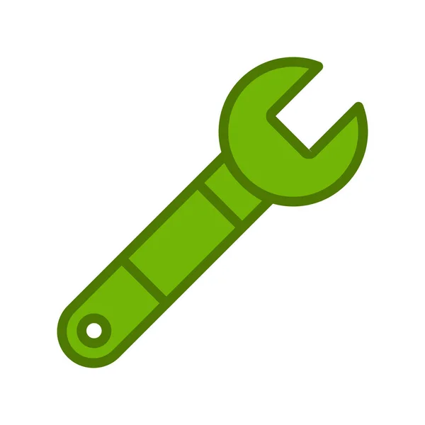 Repair Wrench Vector Icon Simple Illustration — ストックベクタ