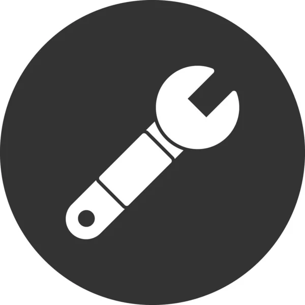 Repair Wrench Vector Icon Simple Illustration — Stock Vector