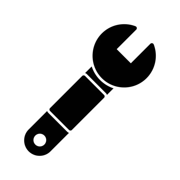 Chave Reparação Ícone Vetor Ilustração Simples —  Vetores de Stock