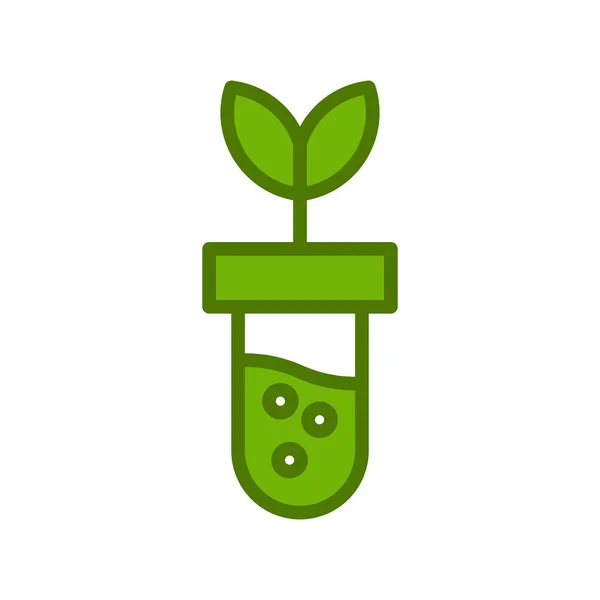 Genetically Modified Sprout Flask Vector Illustration — стоковый вектор