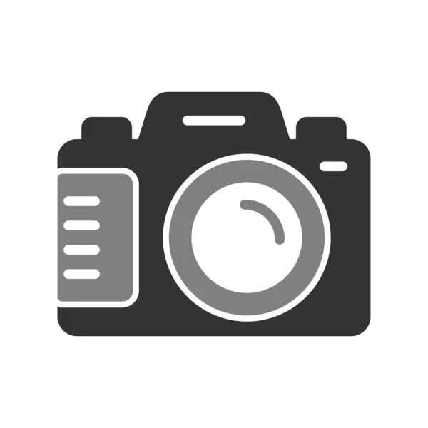Διάνυσμα Εικονιδίου Κάμερας Επίπεδο Στυλ — Διανυσματικό Αρχείο