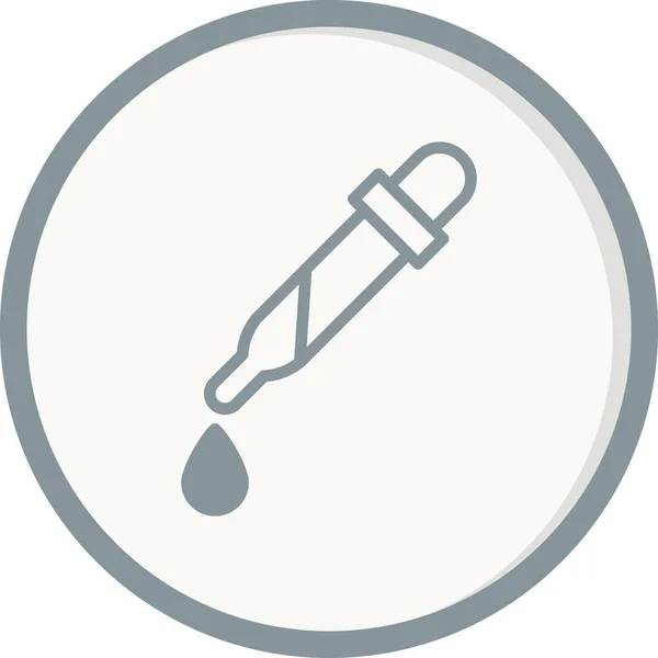 Pipet Pictogram Vector Illustratie — Stockvector