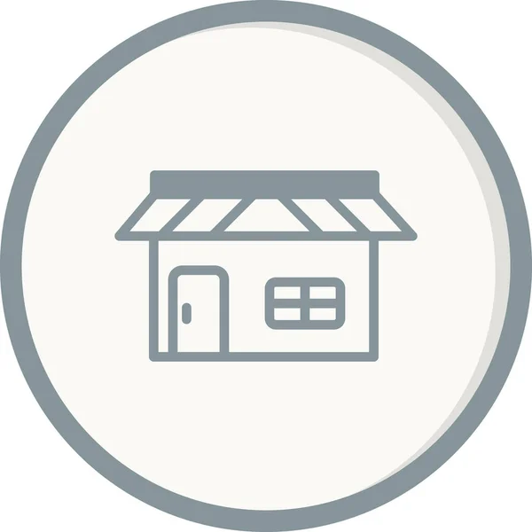 Shop Store Icon Vector Illustration Design — Stock Vector