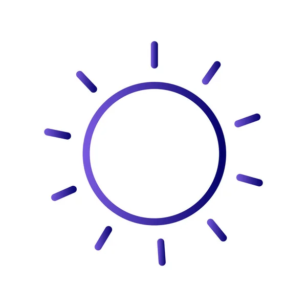 Проста Іконка Сонця Векторні Ілюстрації — стоковий вектор