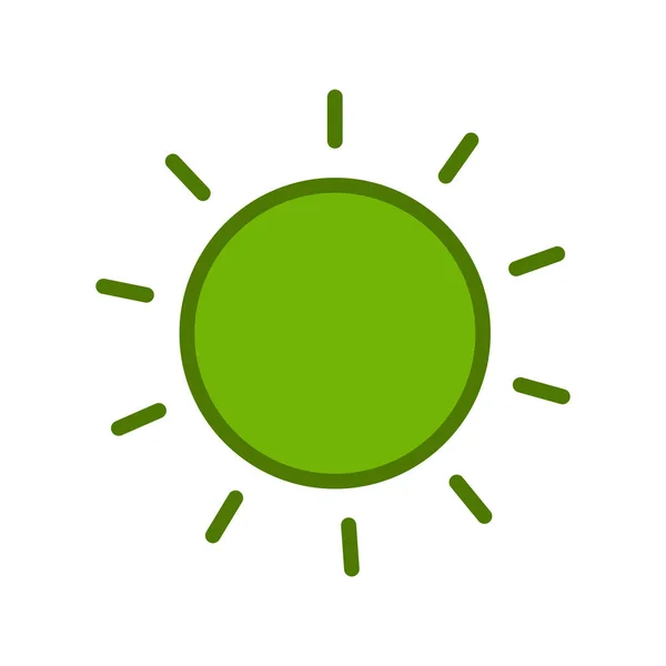 Simple Sun Icon Vector Illustration — Stock Vector