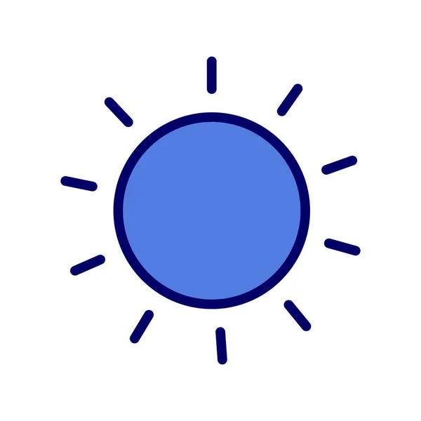 Einfaches Sonnensymbol Vektorillustration — Stockvektor