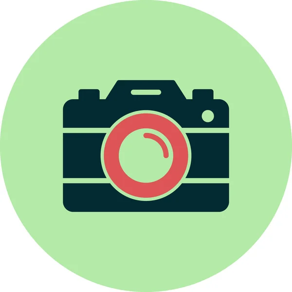 Camera Icon Vector Flat Style — Stock Vector