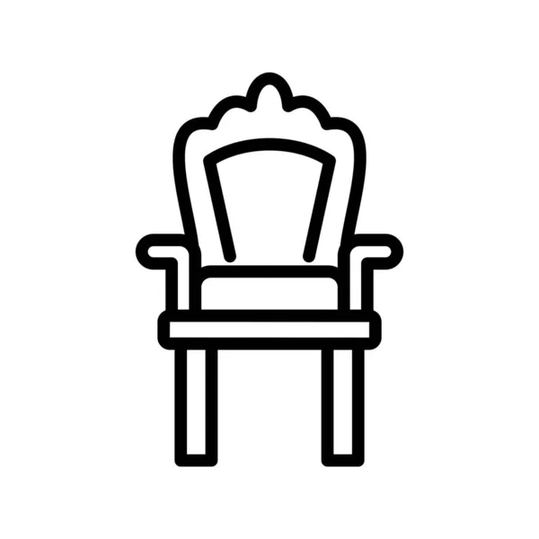 Abstraktní Ikona Židle Pozadí Vektorová Ilustrace — Stockový vektor