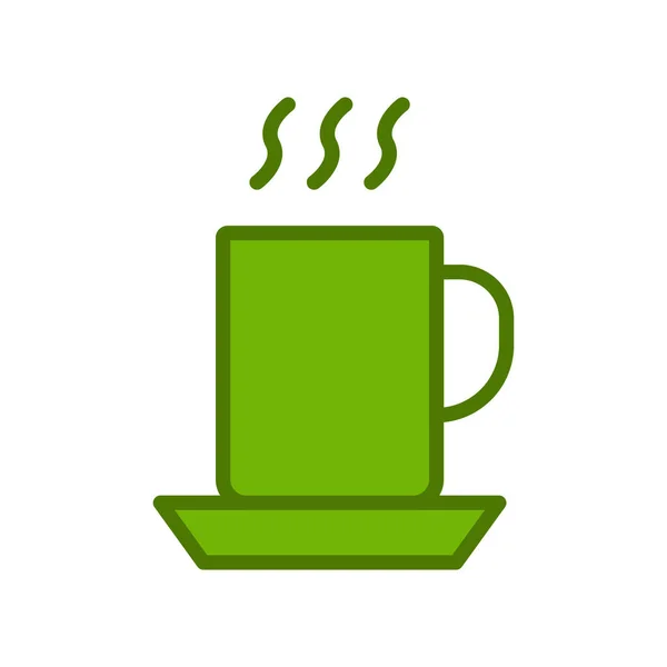 Coffee Cup Vector Icon Illustration — Stock Vector