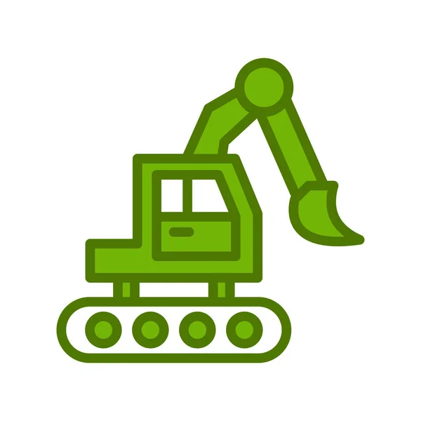 Bulldozer Σύμβολο Διάνυσμα Εικόνα — Διανυσματικό Αρχείο