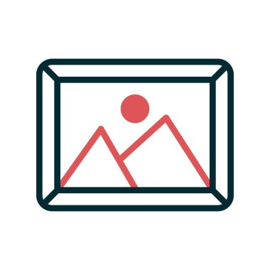 Resim modern simgesinin vektör illüstrasyonu