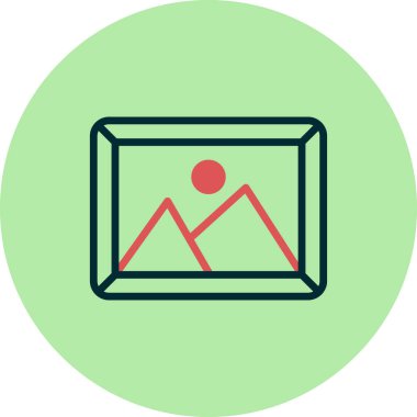 Resim modern simgesinin vektör illüstrasyonu