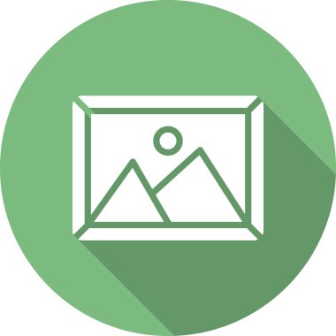 Resim modern simgesinin vektör illüstrasyonu