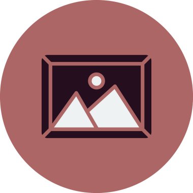 Resim modern simgesinin vektör illüstrasyonu