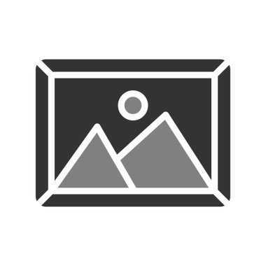 Resim modern simgesinin vektör illüstrasyonu