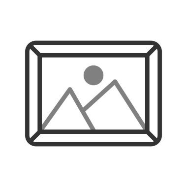 Resim modern simgesinin vektör illüstrasyonu