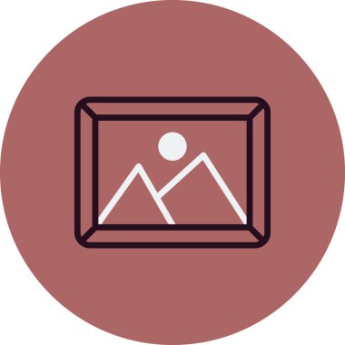 Resim modern simgesinin vektör illüstrasyonu