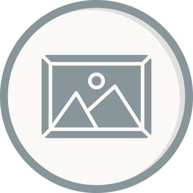 Resim modern simgesinin vektör illüstrasyonu