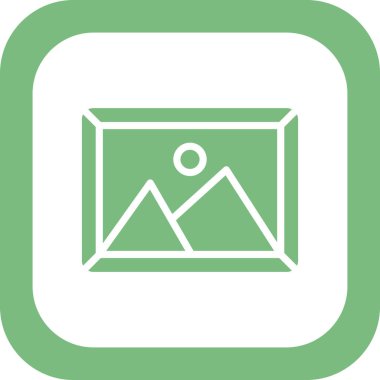 Resim modern simgesinin vektör illüstrasyonu